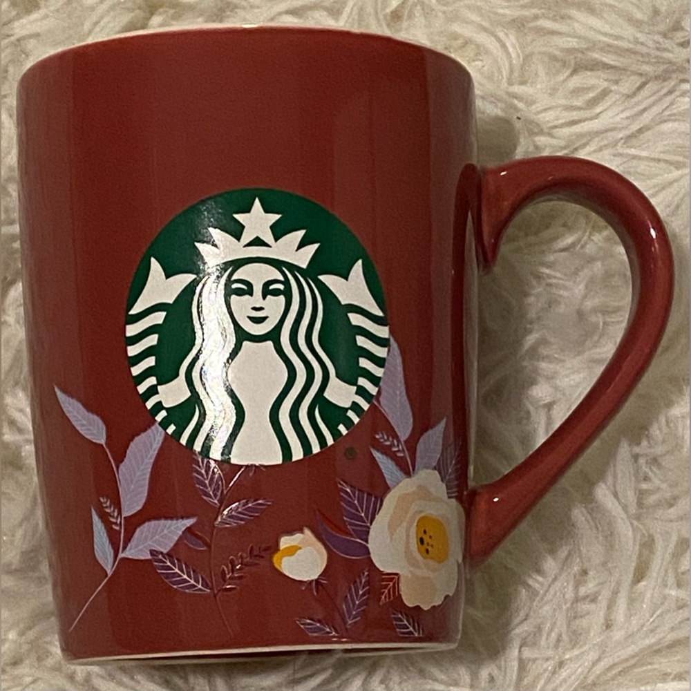Starbucks 2020 Logo Coffee Mug Floral Pattern 10oz